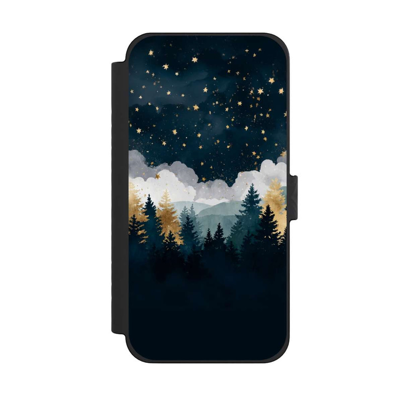 iPhone 15 Pro Max NIVOflip nächtlicher Wald Indigo
