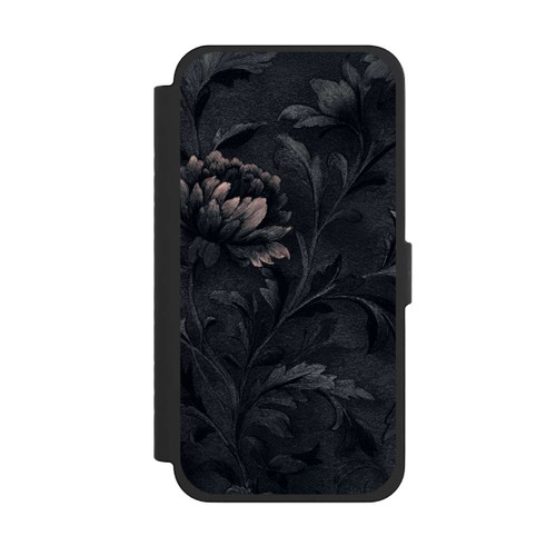 Apple iPhone 15 Pro Max NIVOflip Dunkles Blumenmuster Vintage