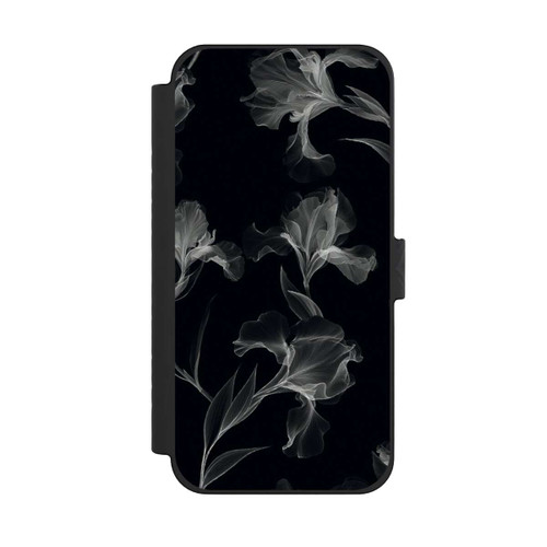 Apple iPhone 15 Pro Max NIVOflip Blumen Schwarz-Weiß Röntgenaufnahme