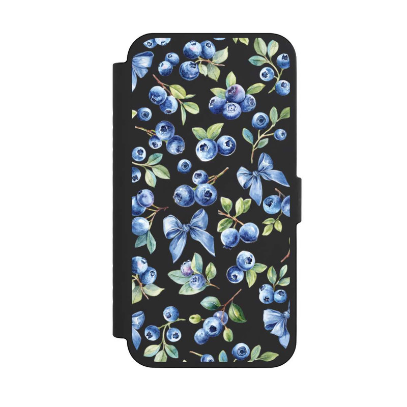 iPhone 15 Pro Max NIVOflip Blaubeere Schleifen Transparent mit KI