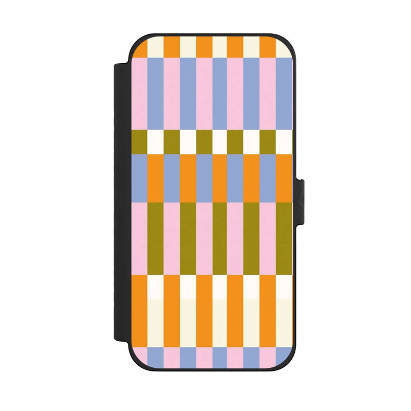 iPhone 15 Pro Max NIVOflip Thème à Carreaux Colorés et Audacieux