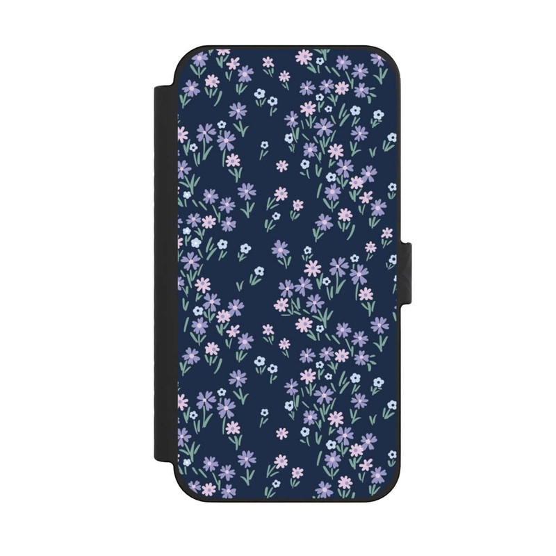 iPhone 15 Pro Max NIVOflip Dark Blue Floral Theme