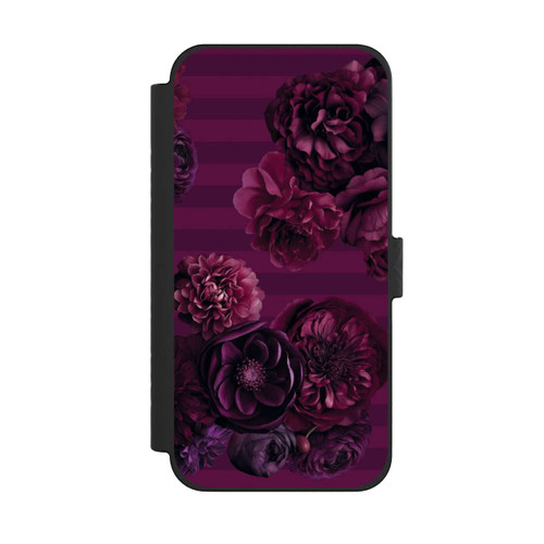 Apple iPhone 15 Pro Max NIVOflip Majestic Baroque Blossom Dream Burgundy Pink mit KI