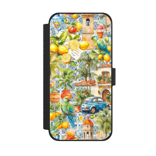 Apple iPhone 15 Pro Max NIVOflip Whimsica Italian Travel Memories Mit KI