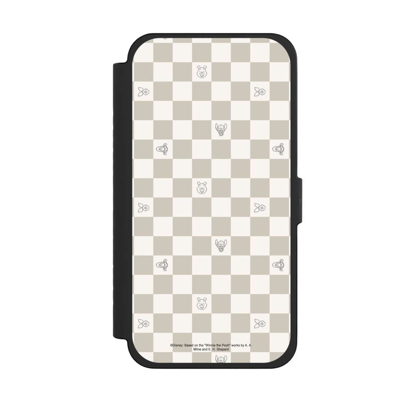 iPhone 15 Pro Max NIVOflip Winnie l'Ourson Beige à Carreaux