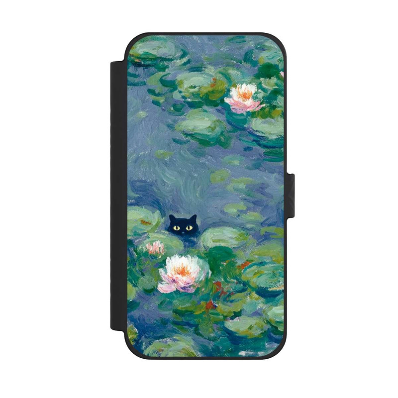 iPhone 15 Pro Max NIVOflip Katze im Teich Gemälde