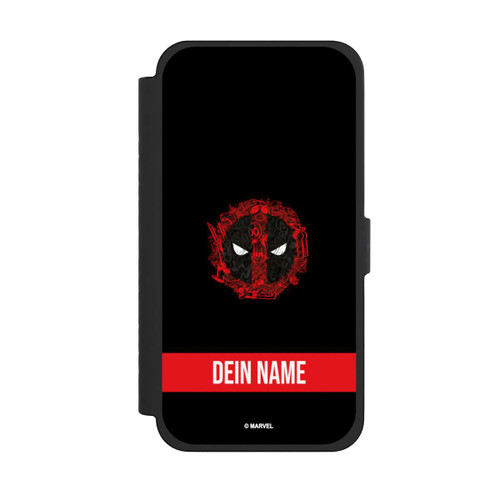 Apple iPhone 15 Pro Max NIVOflip Deadpool Logo Personalisierbar
