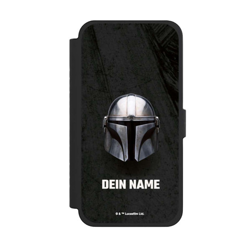 Apple iPhone 15 Pro Max NIVOflip Star Wars Mandalorian Black Helmet Personalisierbar