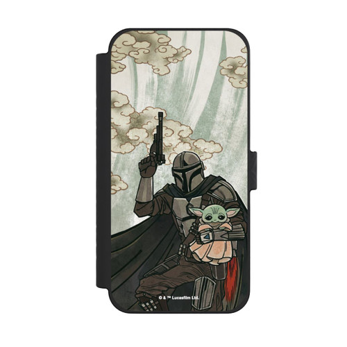 Apple iPhone 15 Pro Max NIVOflip Mandalorian and Child style japonais