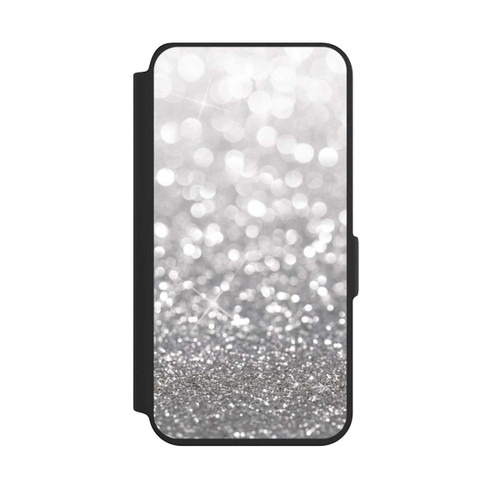 Samsung Galaxy S24 NIVOflip Pluie de Paillettes Argentées Look