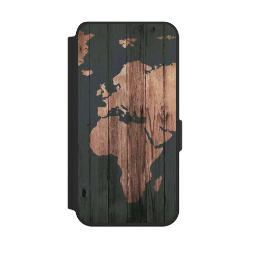 Samsung Galaxy S24 NIVOflip Wooden World Map