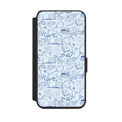 Samsung Galaxy S24 NIVOflip Beauty and Beast Pattern Blue