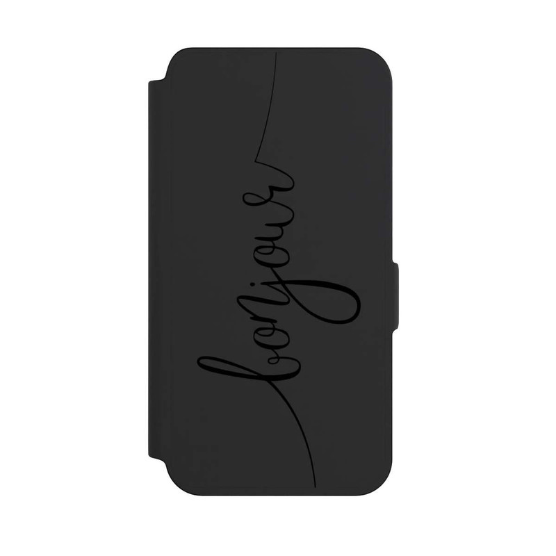Galaxy S24 NIVOflip Bonjour Schwarz ohne Hintergrund
