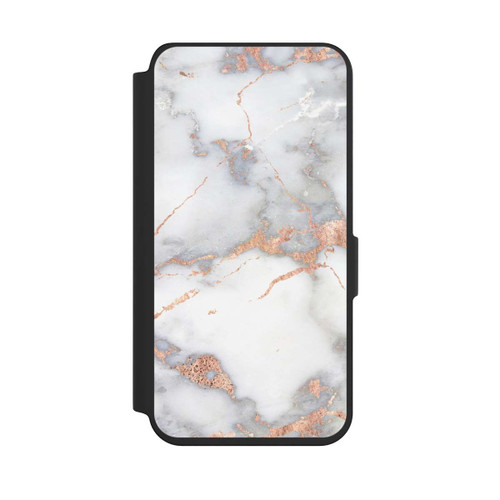 Samsung Galaxy S24 NIVOflip White and Golden Marble Look