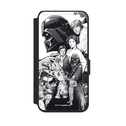 Samsung Galaxy S24 NIVOflip Star Wars Characters - Black and White