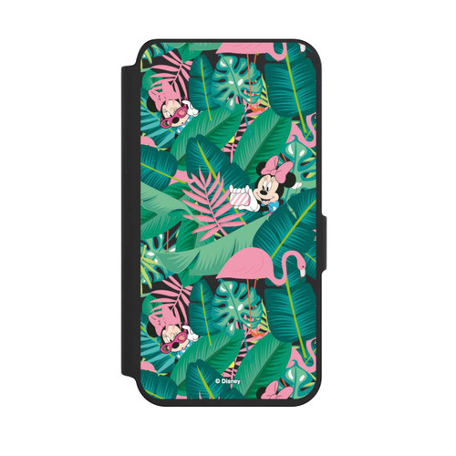 Samsung Galaxy S24 NIVOflip Minnie Summer Palmblätter ohne Hintergrund