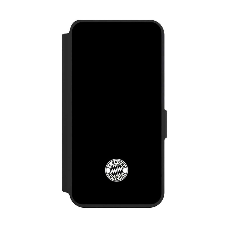 Galaxy S24 NIVOflip Klassisches FCB Logo Klein - Weiß auf Schwarz