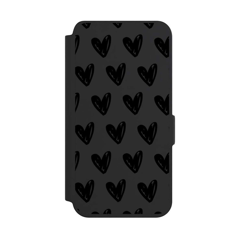 Galaxy S24 NIVOflip Herzen Schwarz ohne Hintergrund