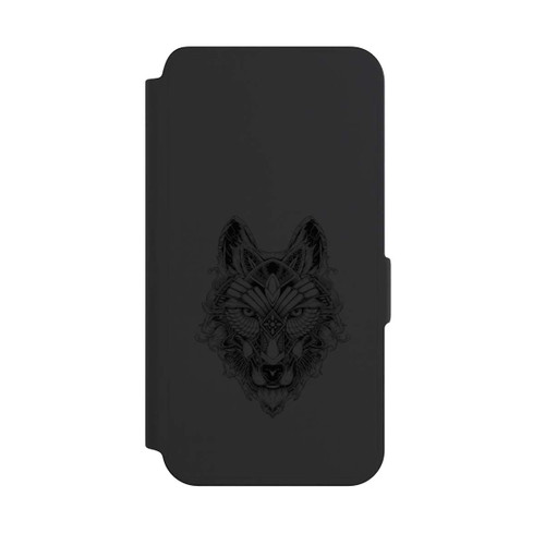 Samsung Galaxy S24 NIVOflip Wolf Mandala ohne Hintergrund