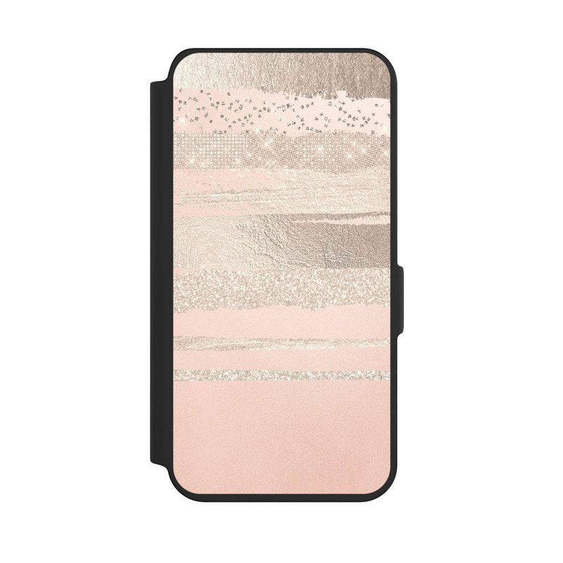 Galaxy S24 NIVOflip Glitzerschichten (Rosé/Silver) Glitterlook