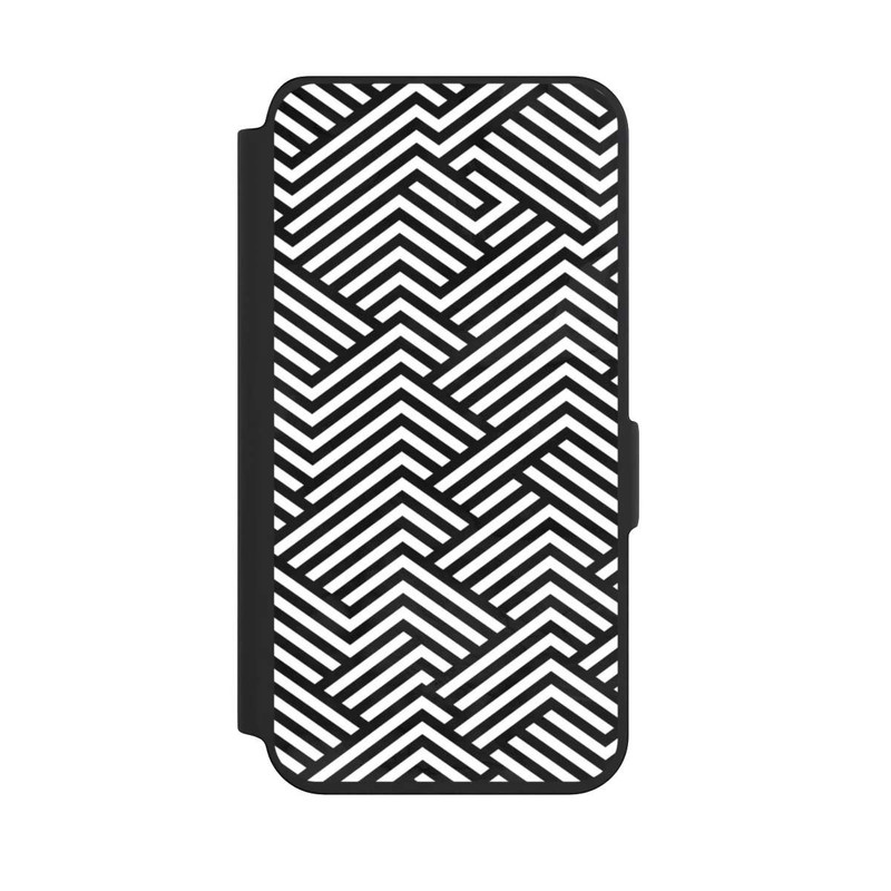 Galaxy S24 NIVOflip ZigZag noir et blanc