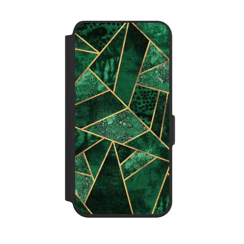 Galaxy S24 NIVOflip Tief Smaragdgrün Golddruck