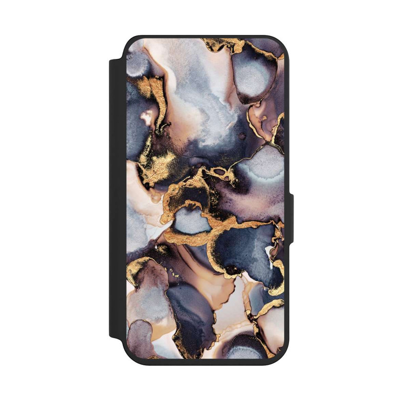 Galaxy S24 NIVOflip Impression Dreamy Ink Gris Or