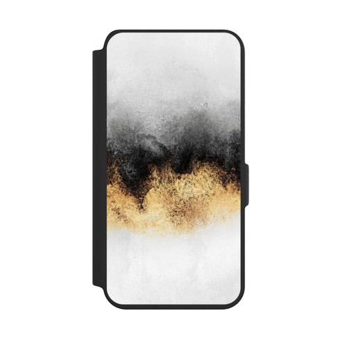 Samsung Galaxy S24 NIVOflip Grauer Himmelstaub Golddruck