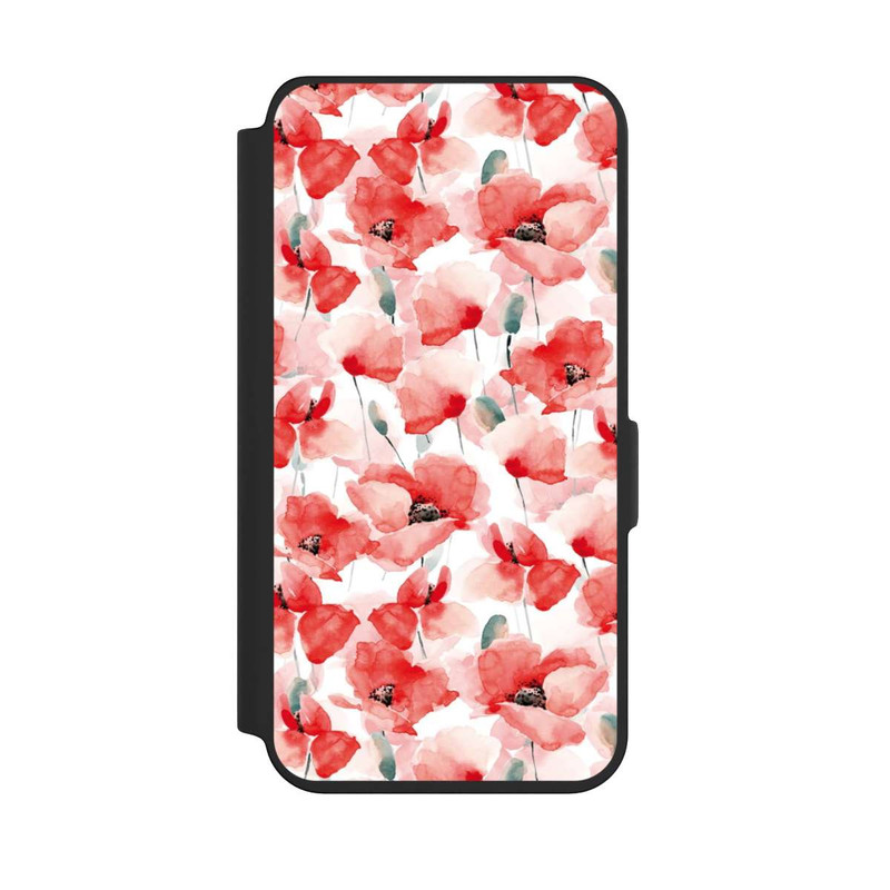 Galaxy S24 NIVOflip Mohnblumen Muster