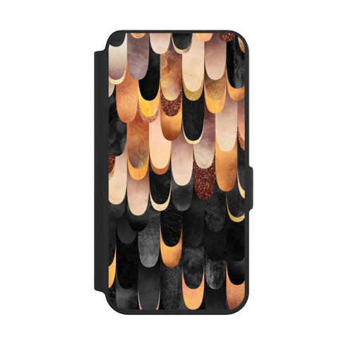 Samsung Galaxy S24 NIVOflip Gefiedertes Kupfer und Schwarz