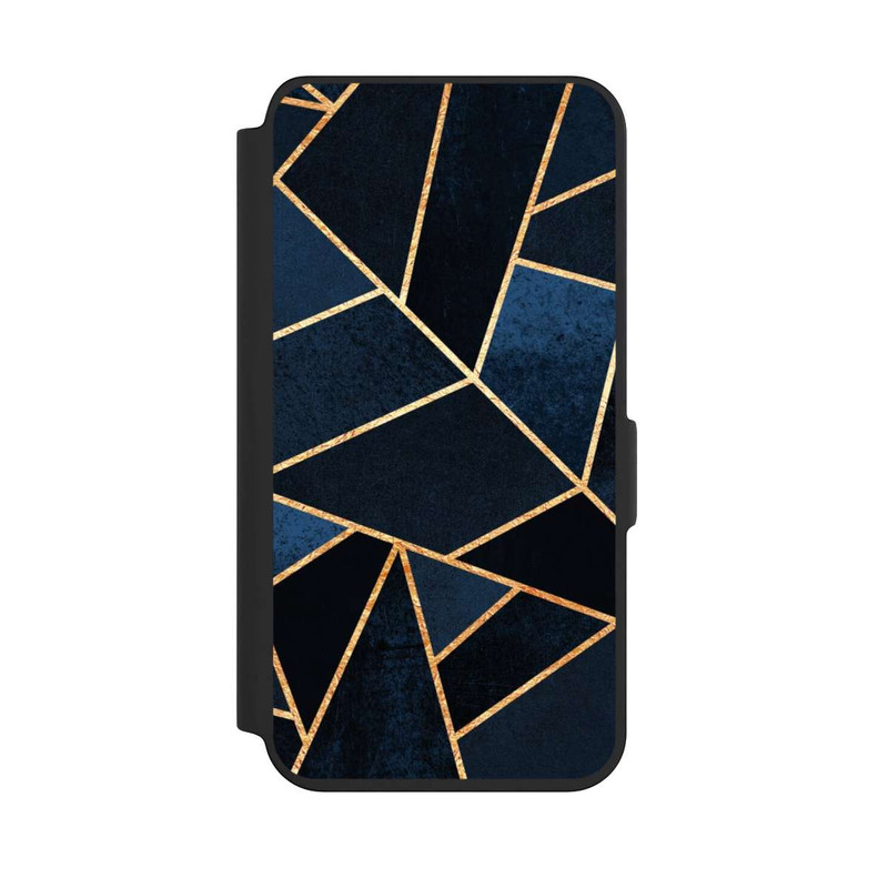 Galaxy S24 NIVOflip Navy Stein Golddruck