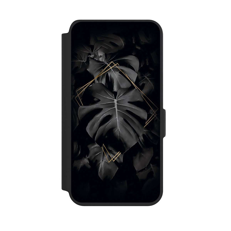 Galaxy S24 NIVOflip Feuilles noires