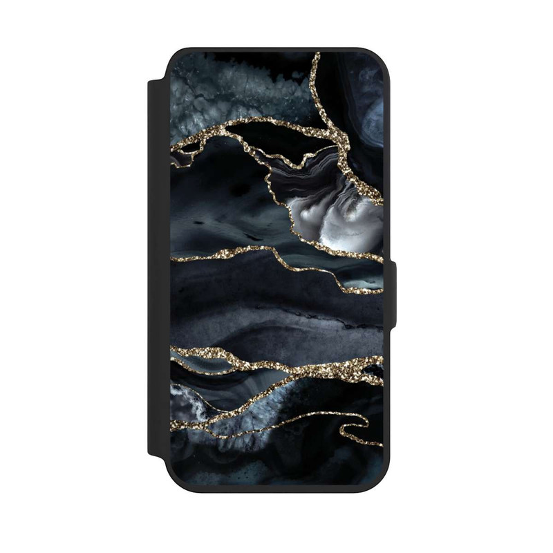 Galaxy S24 NIVOflip Or marbré foncé Aspect pailleté