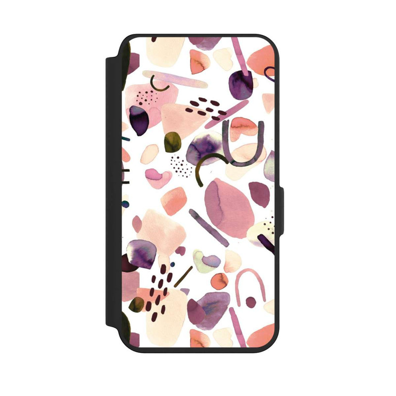 Galaxy S24 NIVOflip Abstrakte Formen aquarell lila