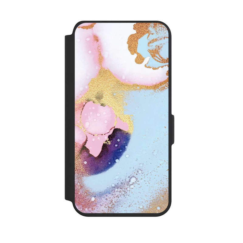 Galaxy S24 NIVOflip Texture Encre Pastel Glamour