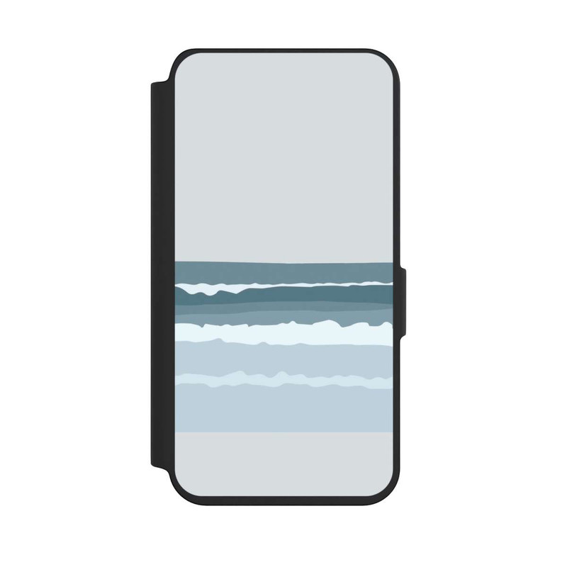 Galaxy S24 NIVOflip Abstrakte blaue Wellen