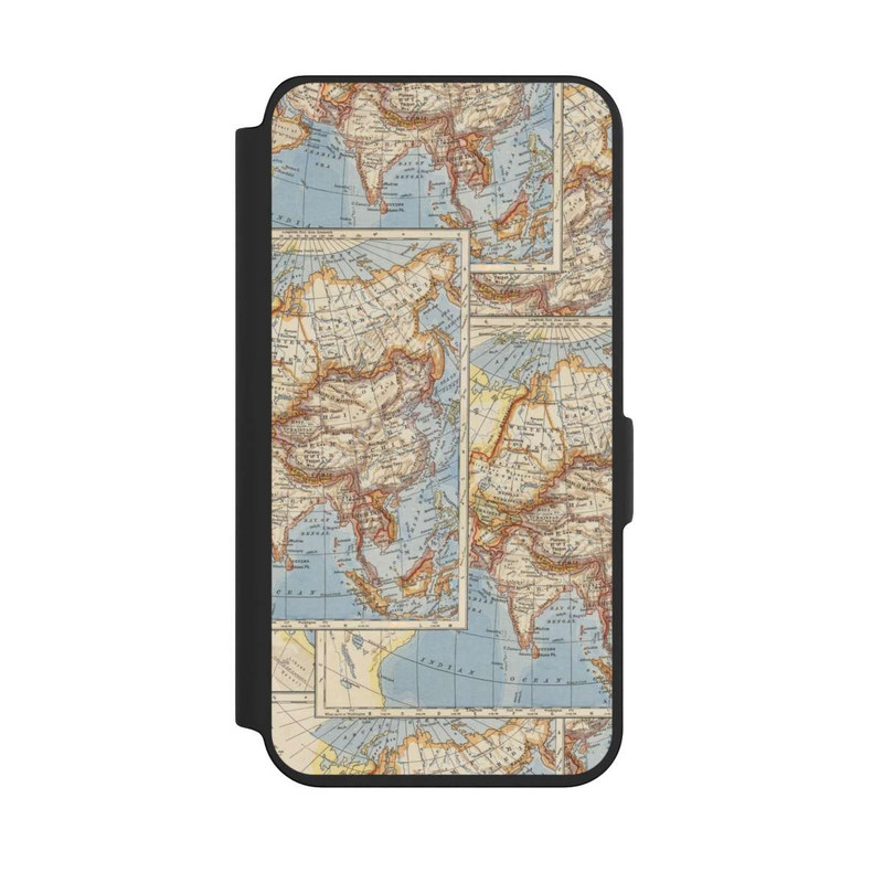Galaxy S24 NIVOflip Carte du monde vintage