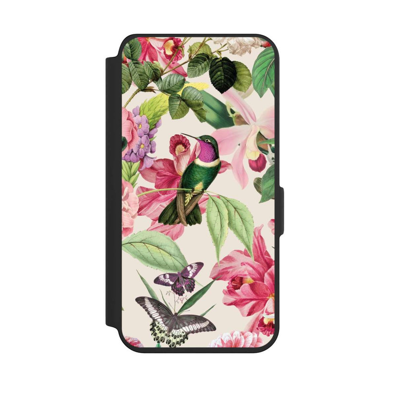 Galaxy S24 NIVOflip Kolibris und Rosen Muster