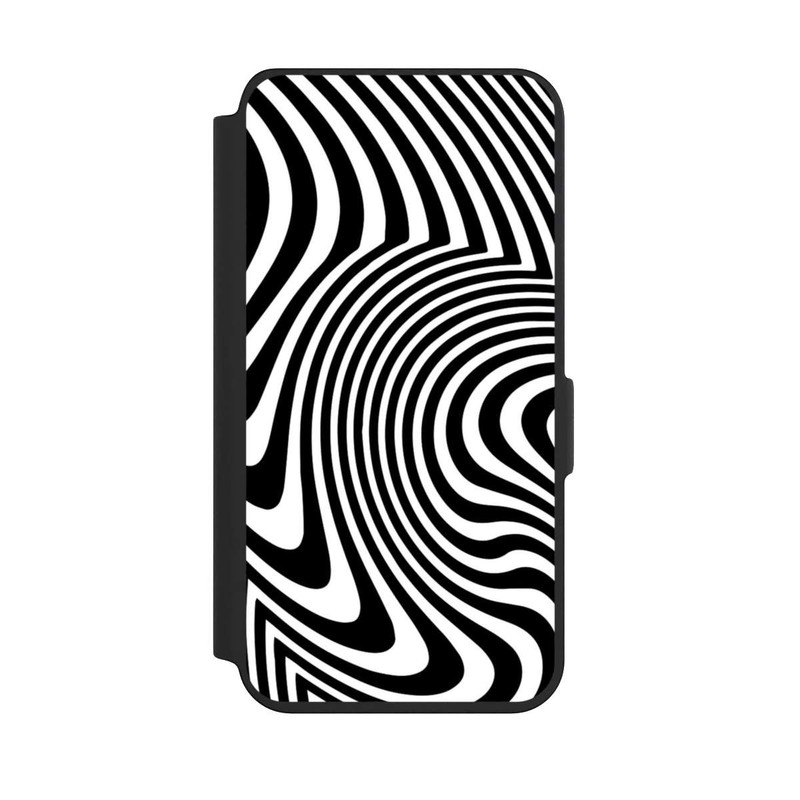 Galaxy S24 NIVOflip Vagues noires et blanches