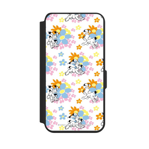Samsung Galaxy S24 NIVOflip Idéfix sur fleurs colorées