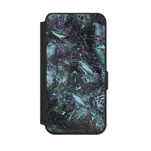 Samsung Galaxy S24 NIVOflip Abstrakt tropfender Staub lila