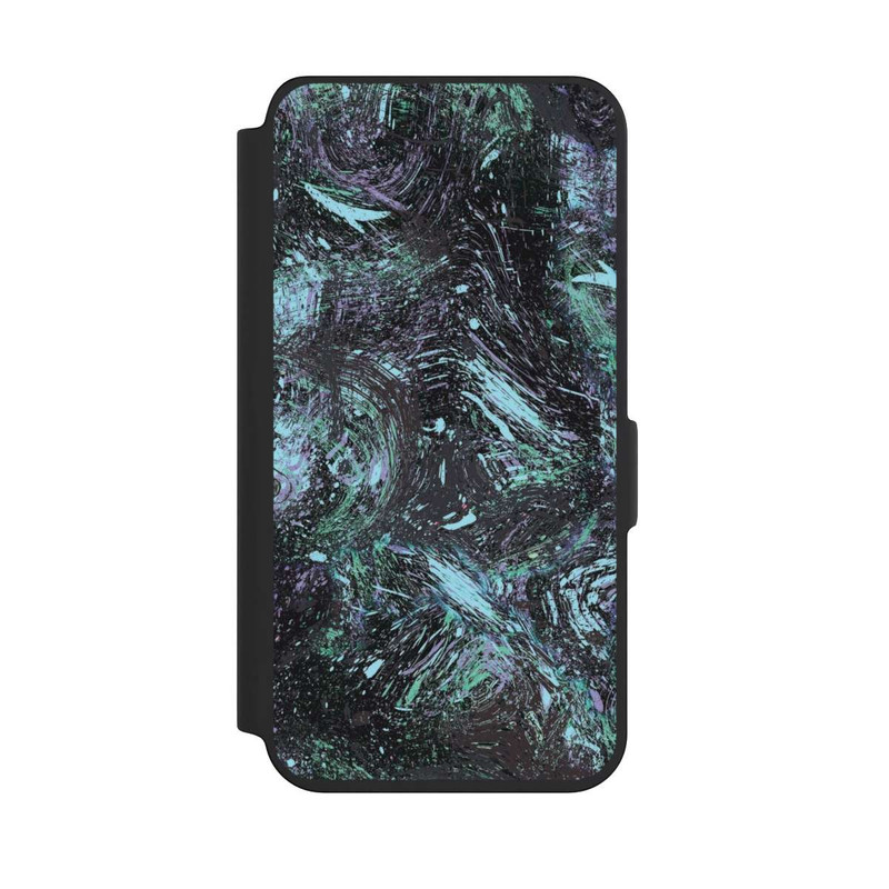 Galaxy S24 NIVOflip Abstrakt tropfender Staub lila