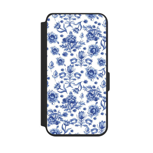 Samsung Galaxy S24 NIVOflip Blaues Blumenmuster