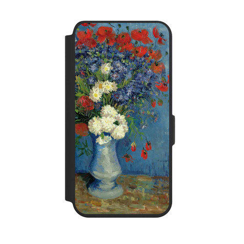 Samsung Galaxy S24 NIVOflip Stillleben Vase mit Kornblumen und Mohnblumen von Vincent Van Gogh