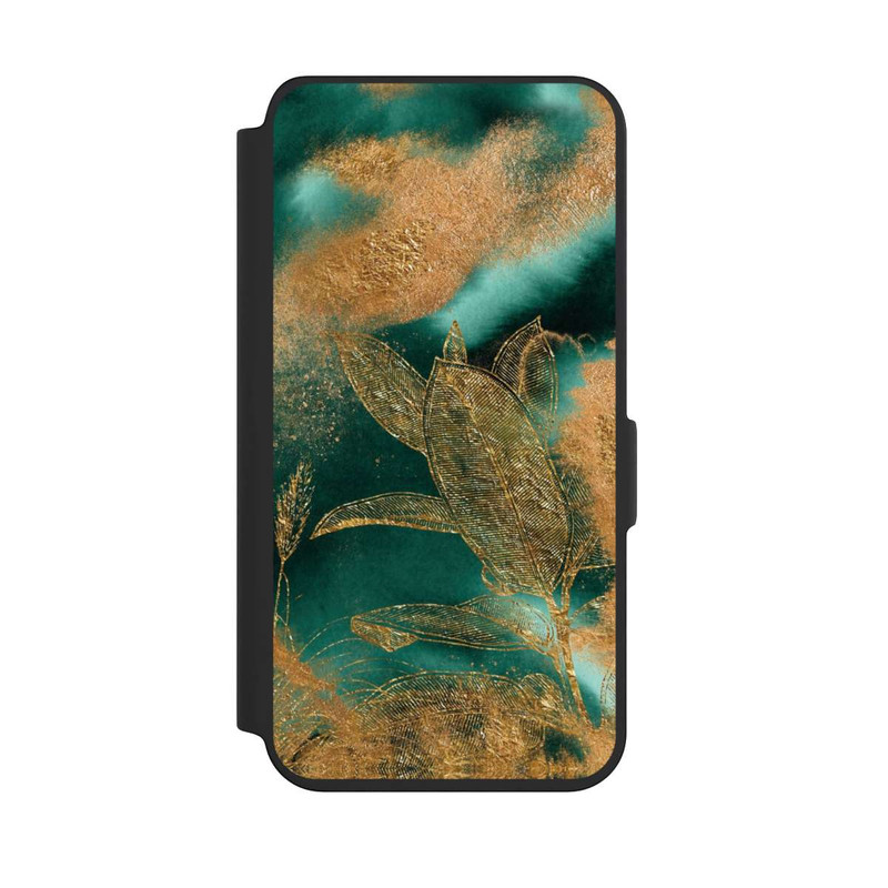 Galaxy S24 NIVOflip Gold und Grün Natur