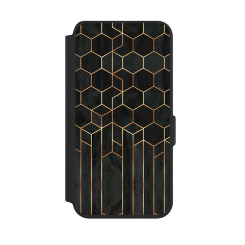 Samsung Galaxy S24 NIVOflip Schwarze Sechsecke