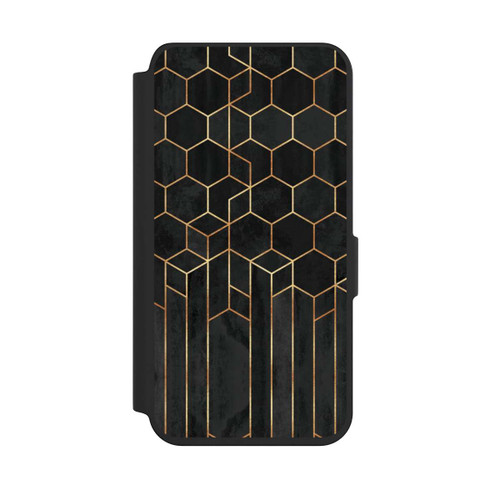 Samsung Galaxy S24 NIVOflip Schwarze Sechsecke