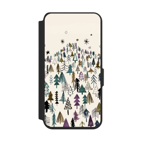 Samsung Galaxy S24 NIVOflip Bergbäume Wald Lila