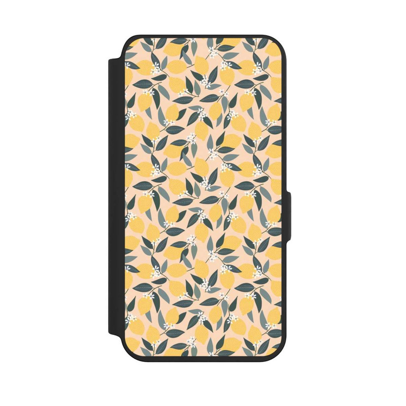 Galaxy S24 NIVOflip Rosa Zitronen-Muster