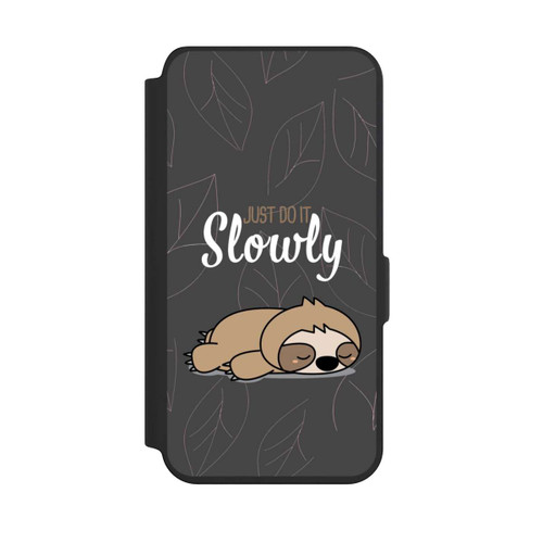Samsung Galaxy S24 NIVOflip Just Do It Slowly Sloth Grey